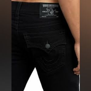 Men Black Jeans True Religion's